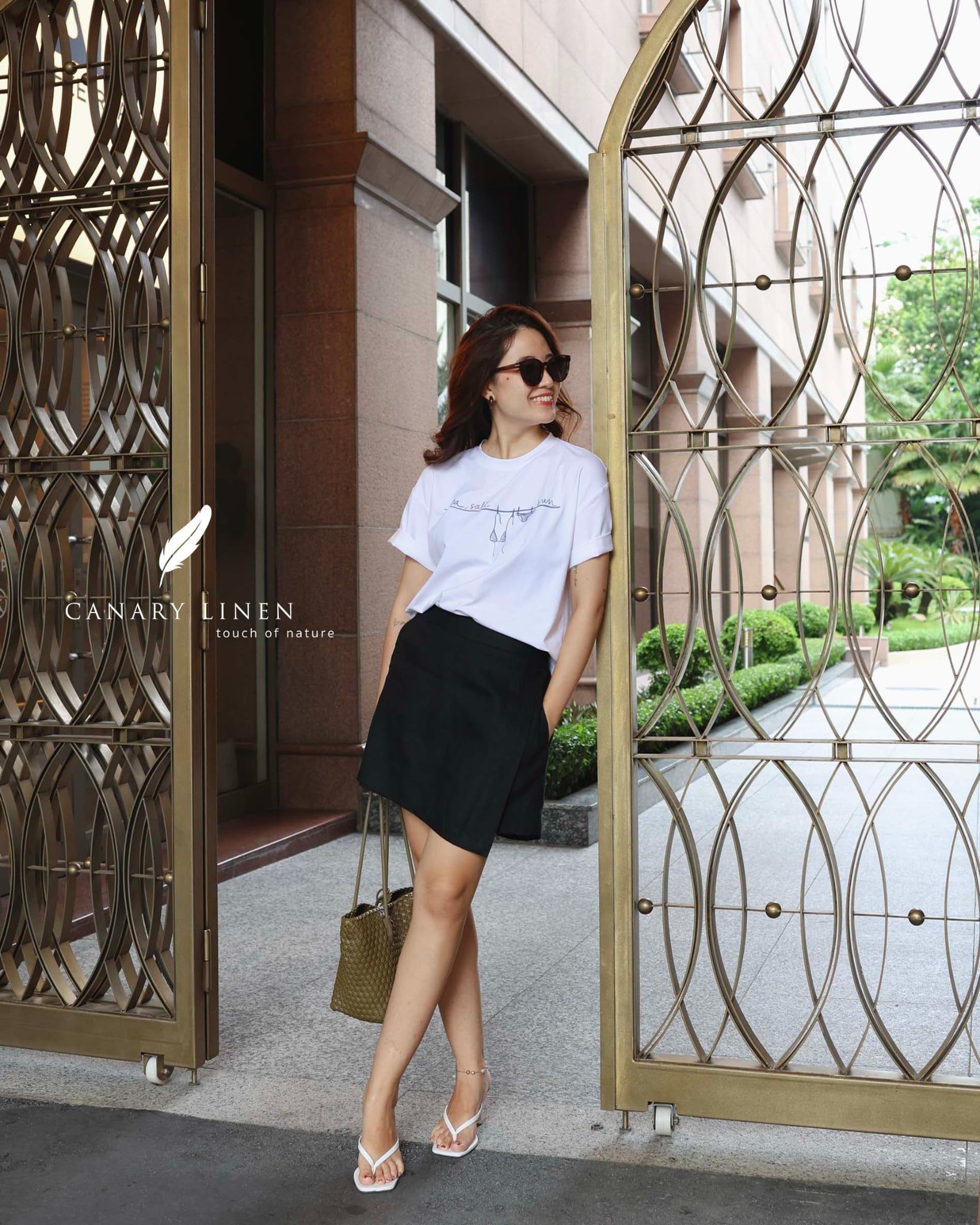 Wrap Skort - Đen 