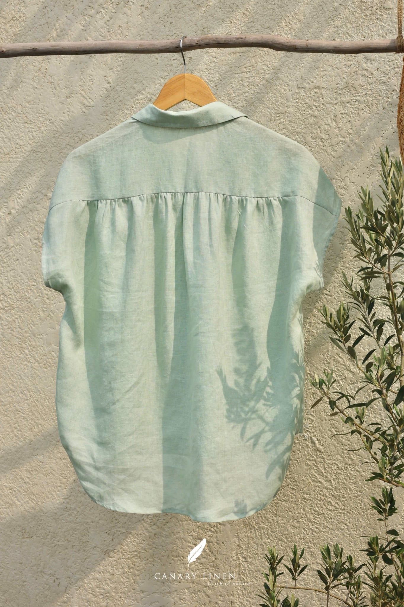  Gathie Shirt - Xanh mint pastel 