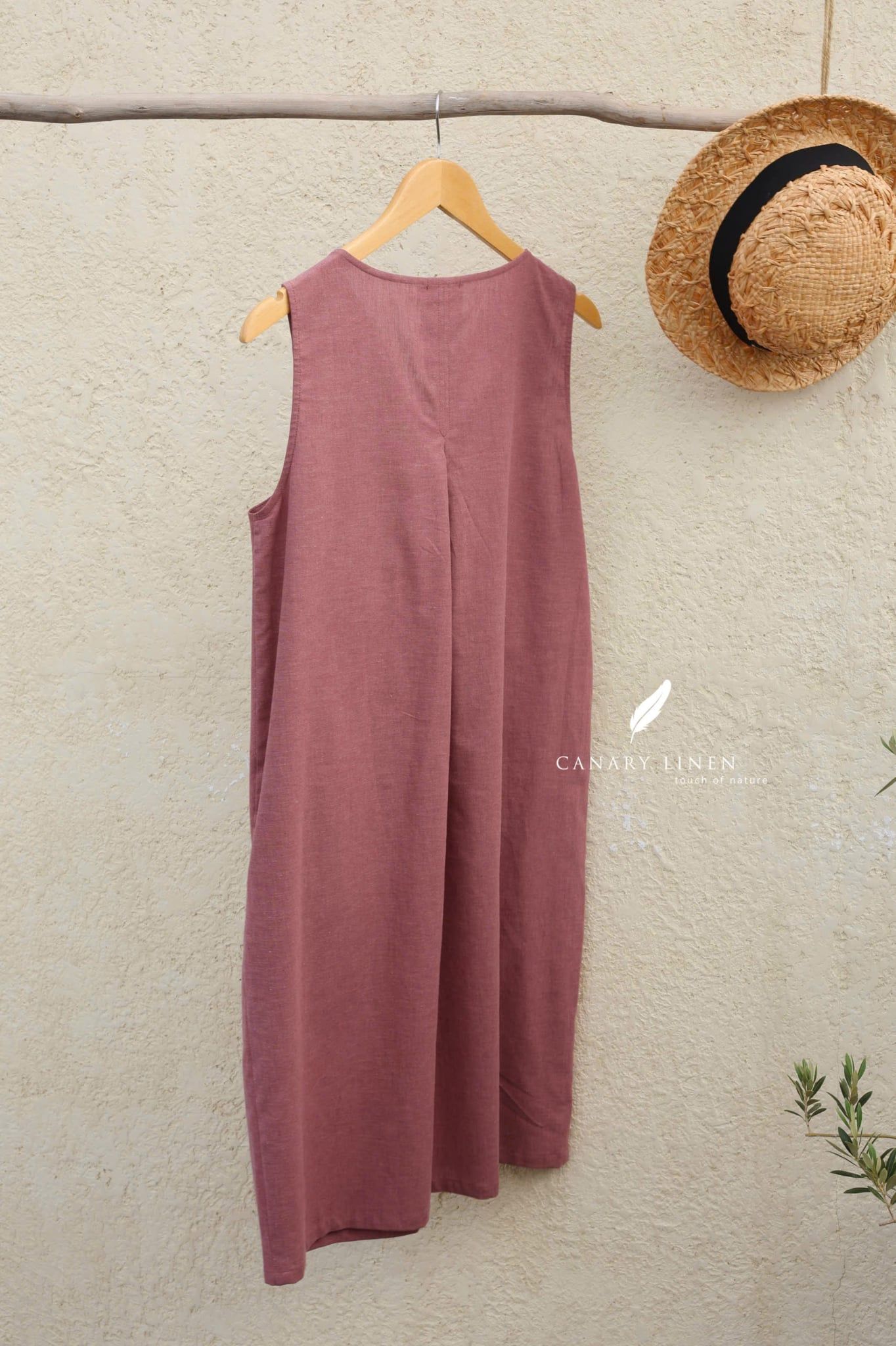  Folie Dress - Hồng đất 