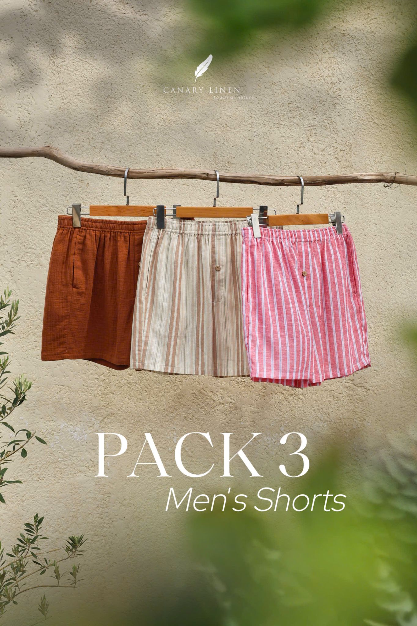  PACK 3 MEN'S SHORTS - 1 