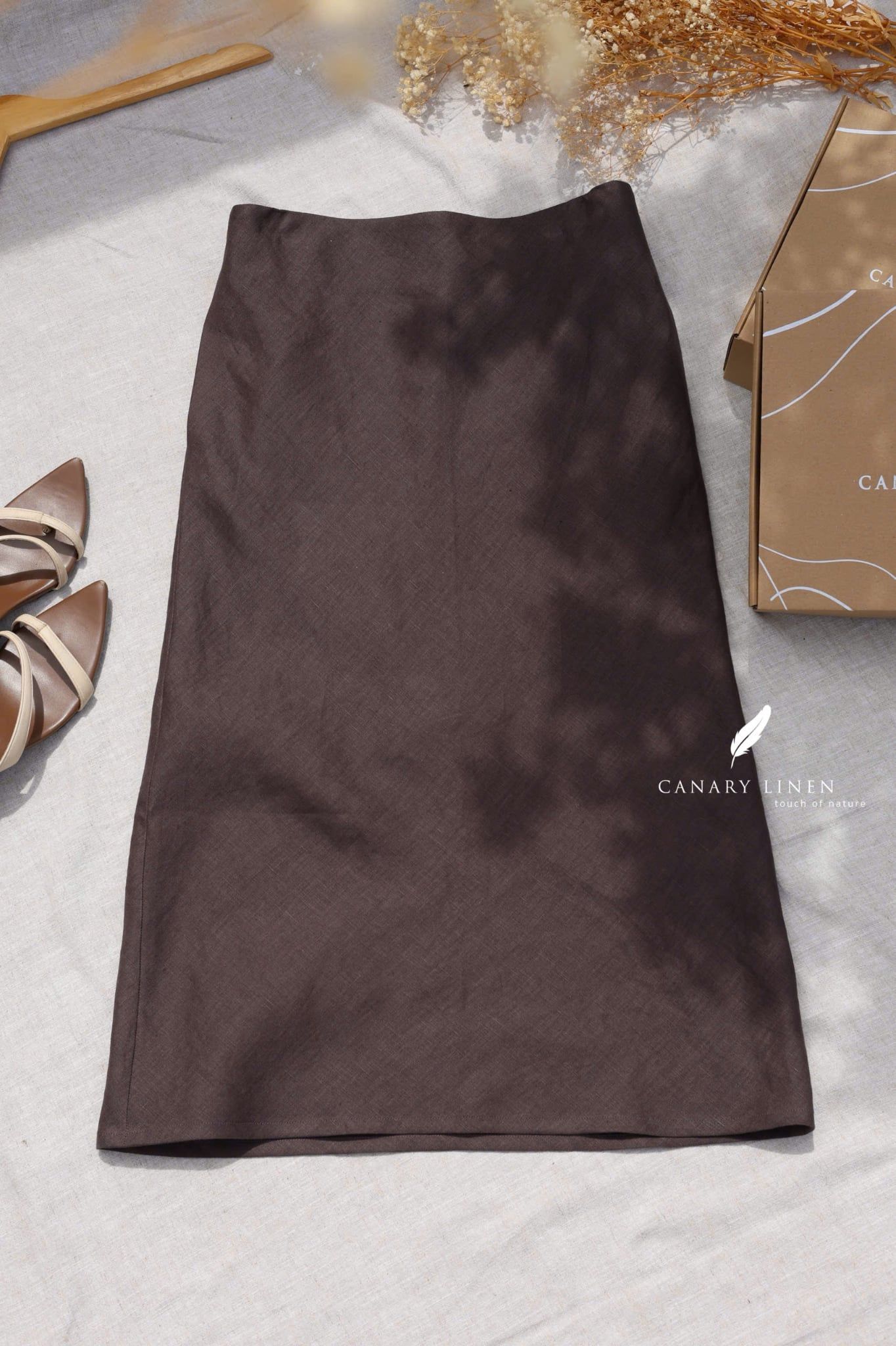  Mie Skirt - Nâu Choco 