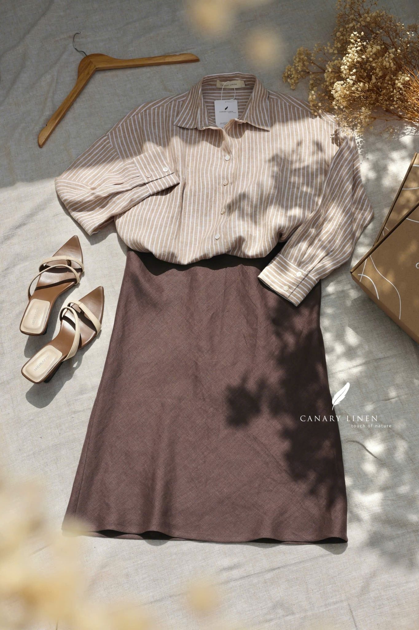  Mie Skirt - Nâu Choco 