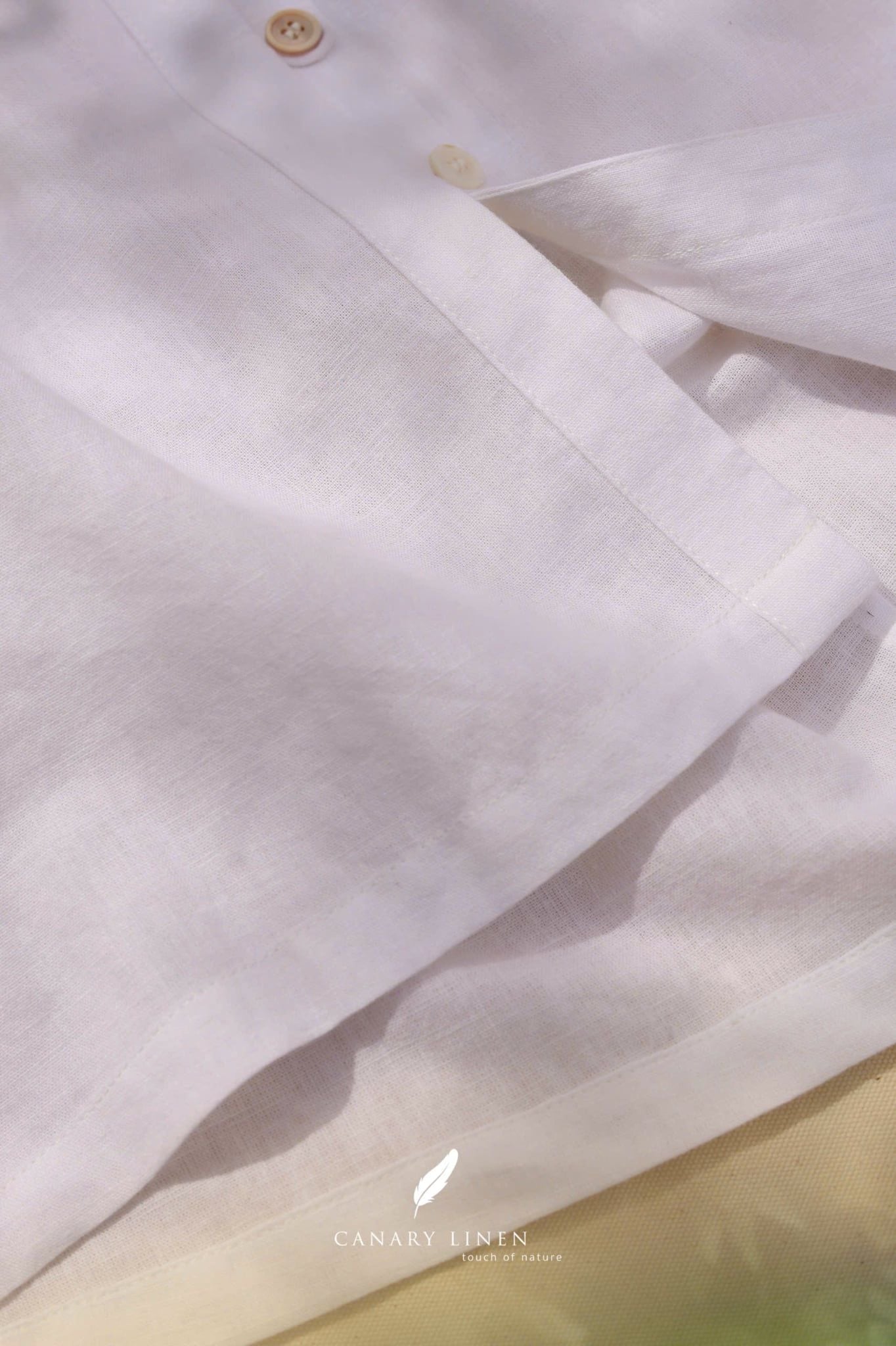  Sway Top - Trắng Linen Cotton 