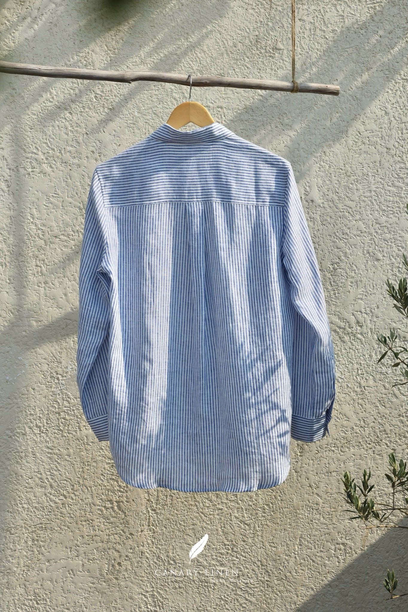  Nomad Shirt - Xanh sọc đậm 