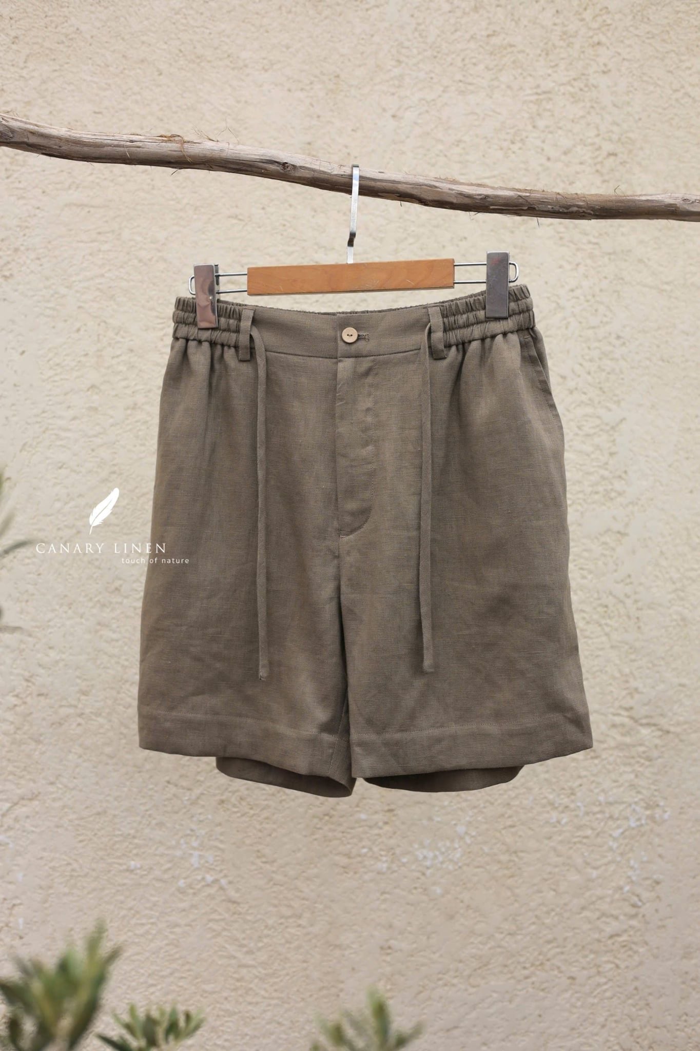  Plain Shorts - Rêu 