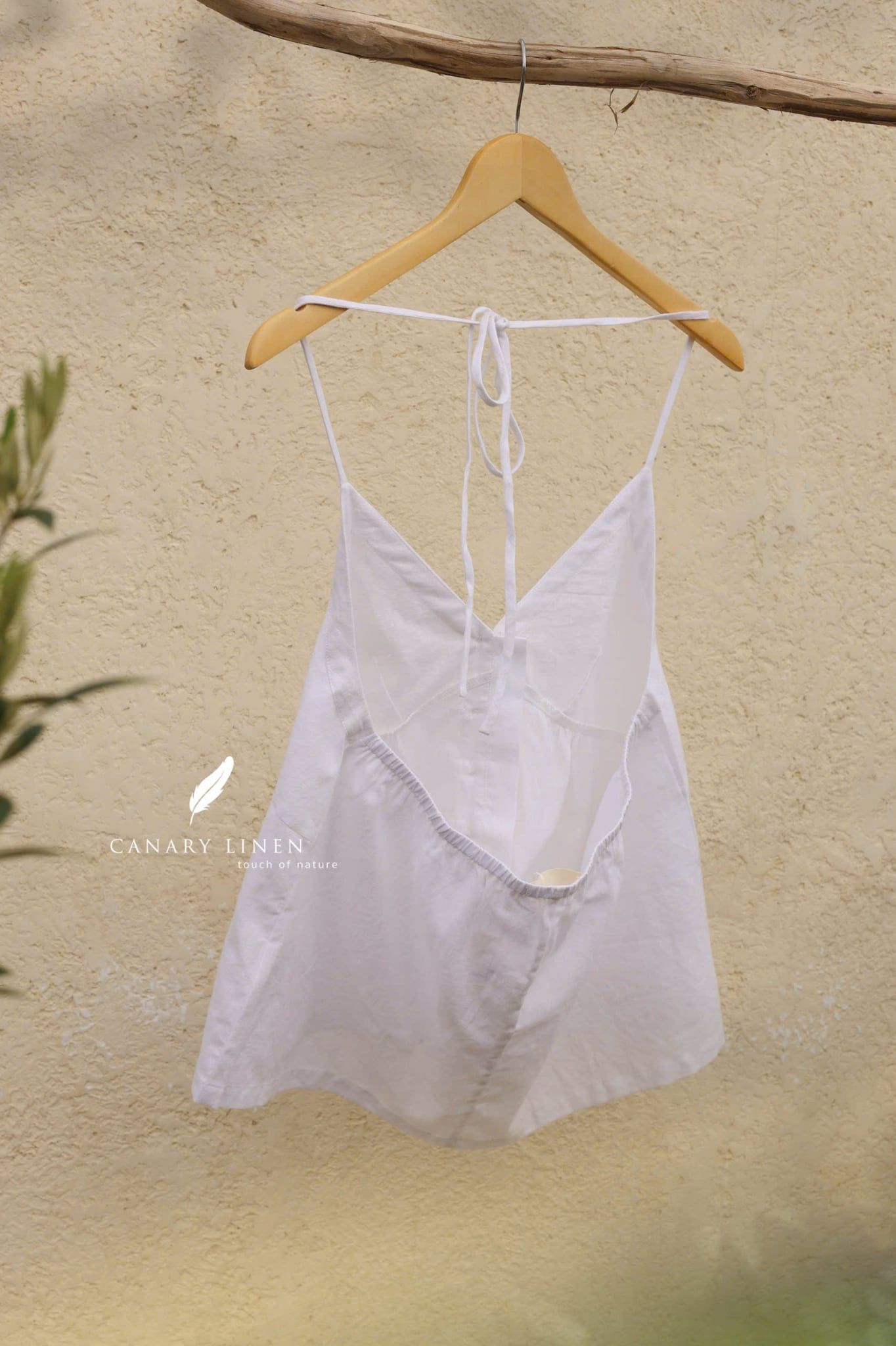  Sway Top - Trắng Linen Cotton 