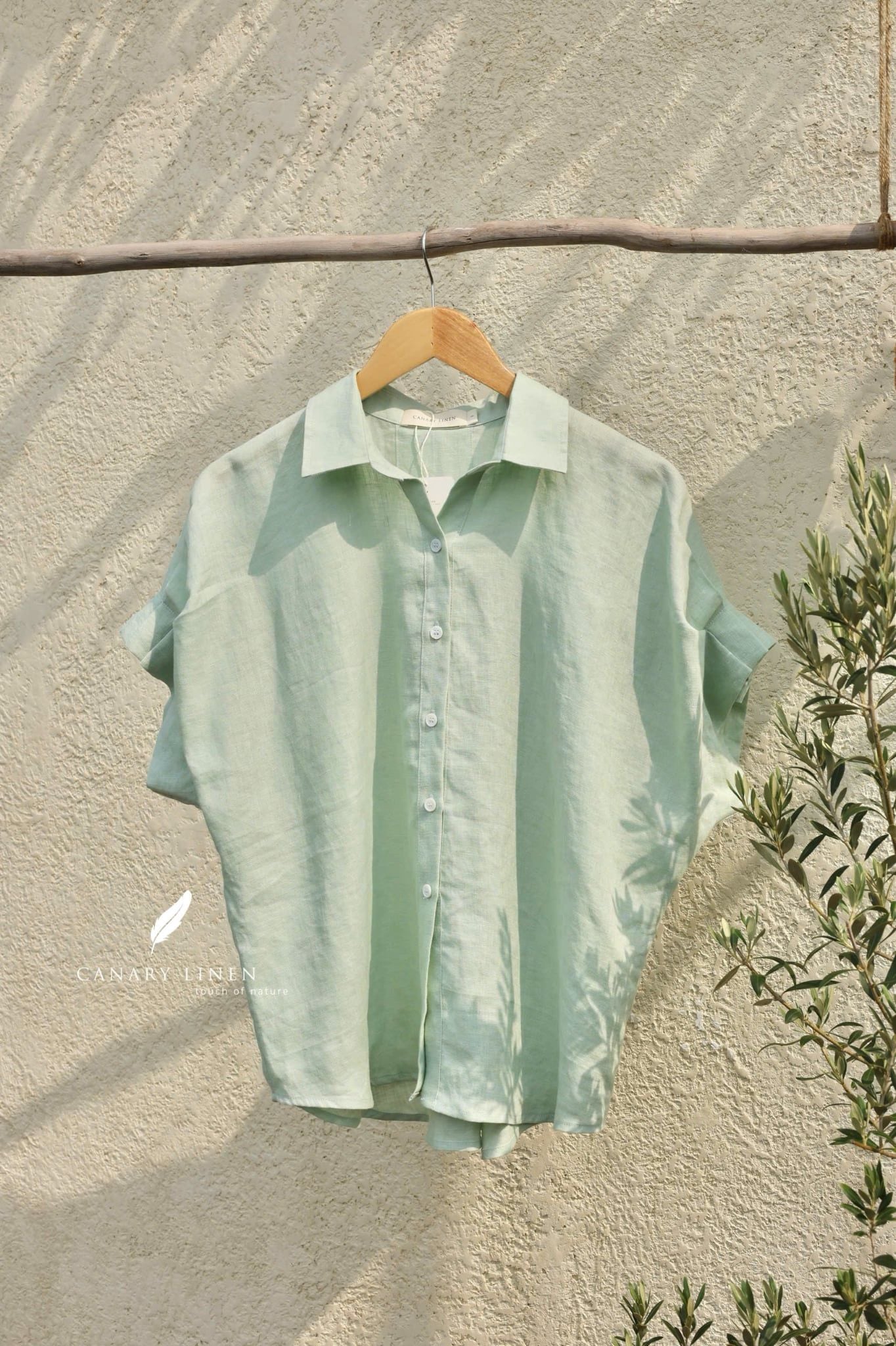  Eryn Shirt - Xanh mint pastel 