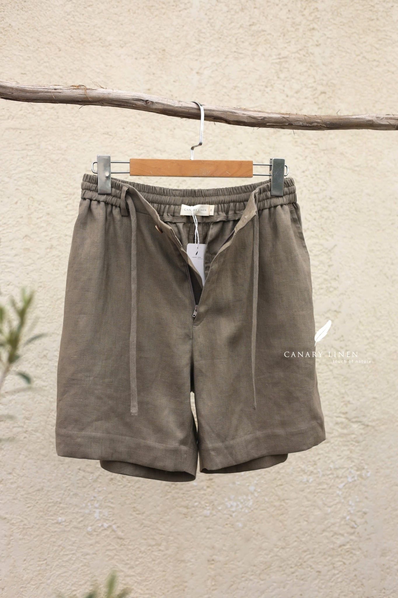 Plain Shorts - Rêu 