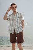  SharpLine Shirt - Sọc hồng xanh 
