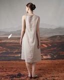  Stem Dress - Kem xám 