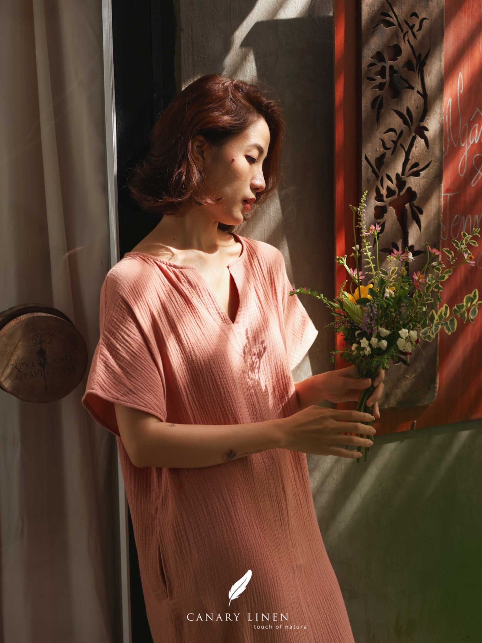  Aira Dress - Hồng dâu 