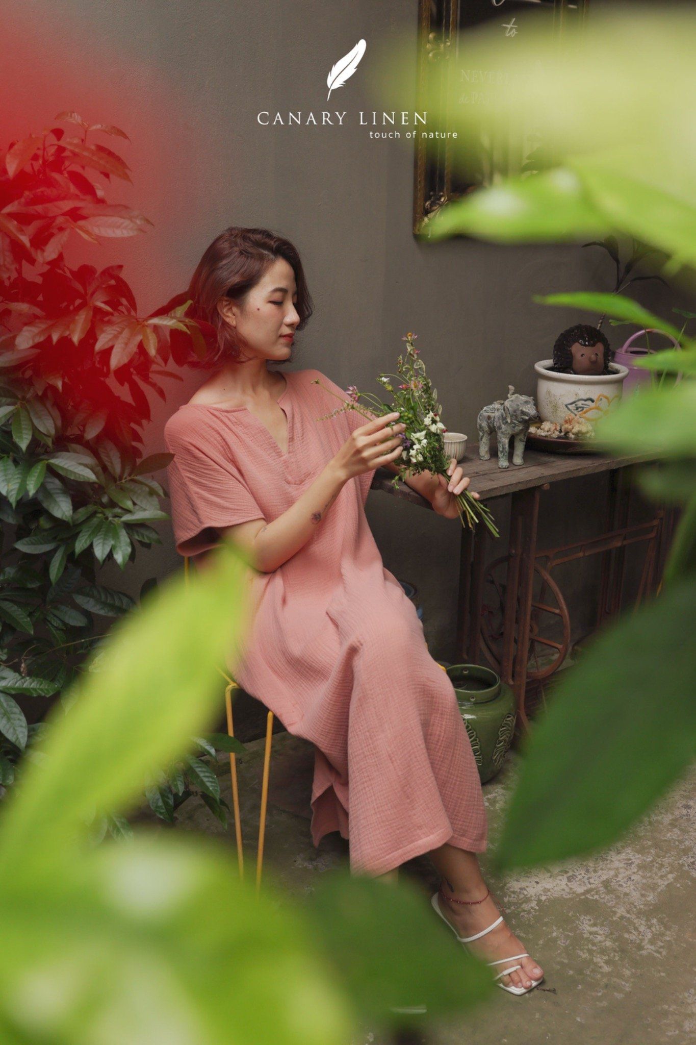  Aira Dress - Hồng dâu 