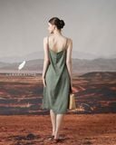  Lavena Dress - Rêu xám 