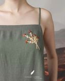  Lavena Dress - Rêu xám 