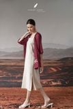  Elia Coat - Đỏ mận 
