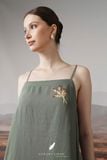  Lavena Dress - Rêu xám 