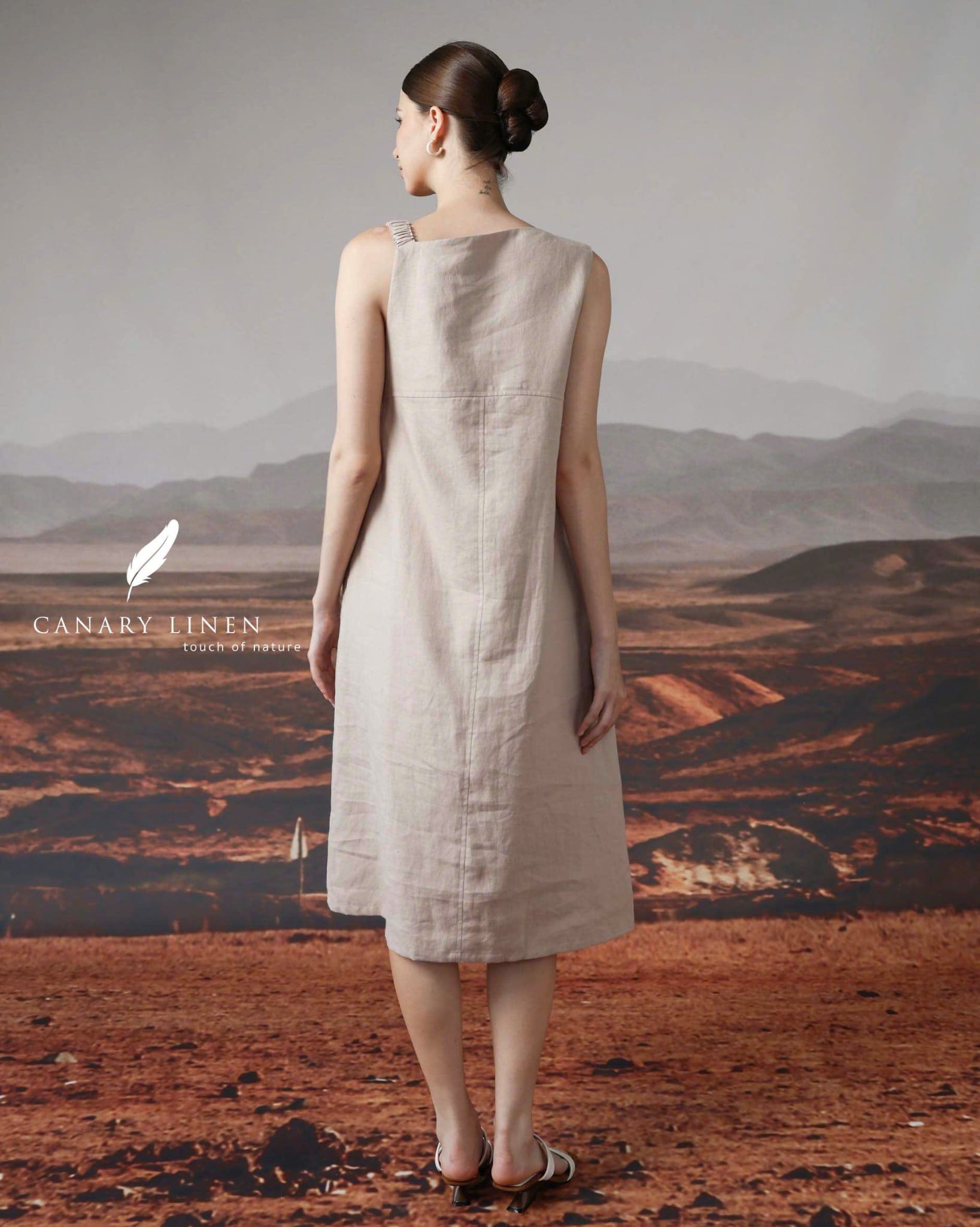  Stem Dress - Kem xám 