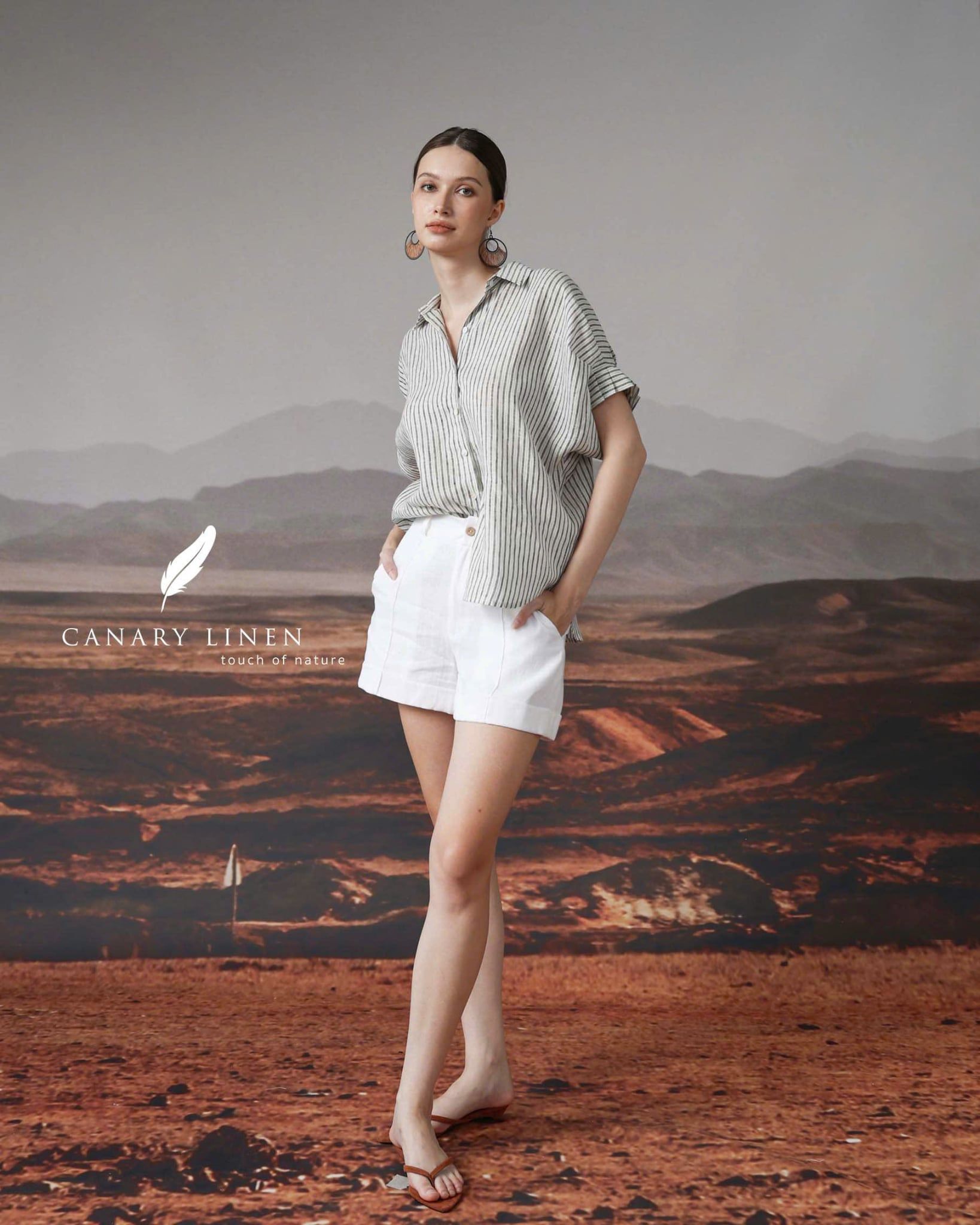  Eryn Shirt - Sọc xám 