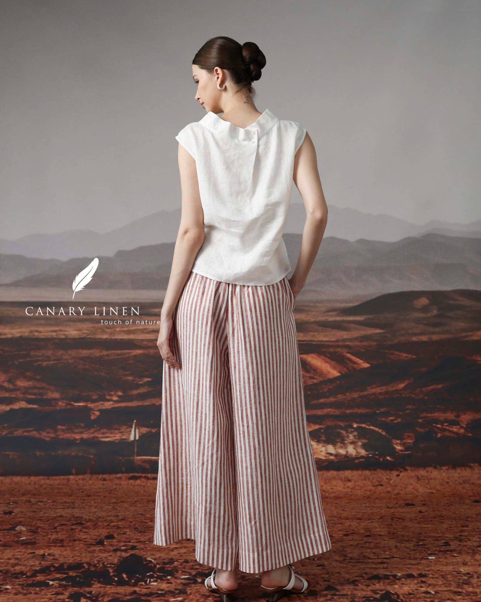  Echic Pants - Sọc đỏ 