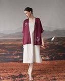  Elia Coat - Đỏ mận 