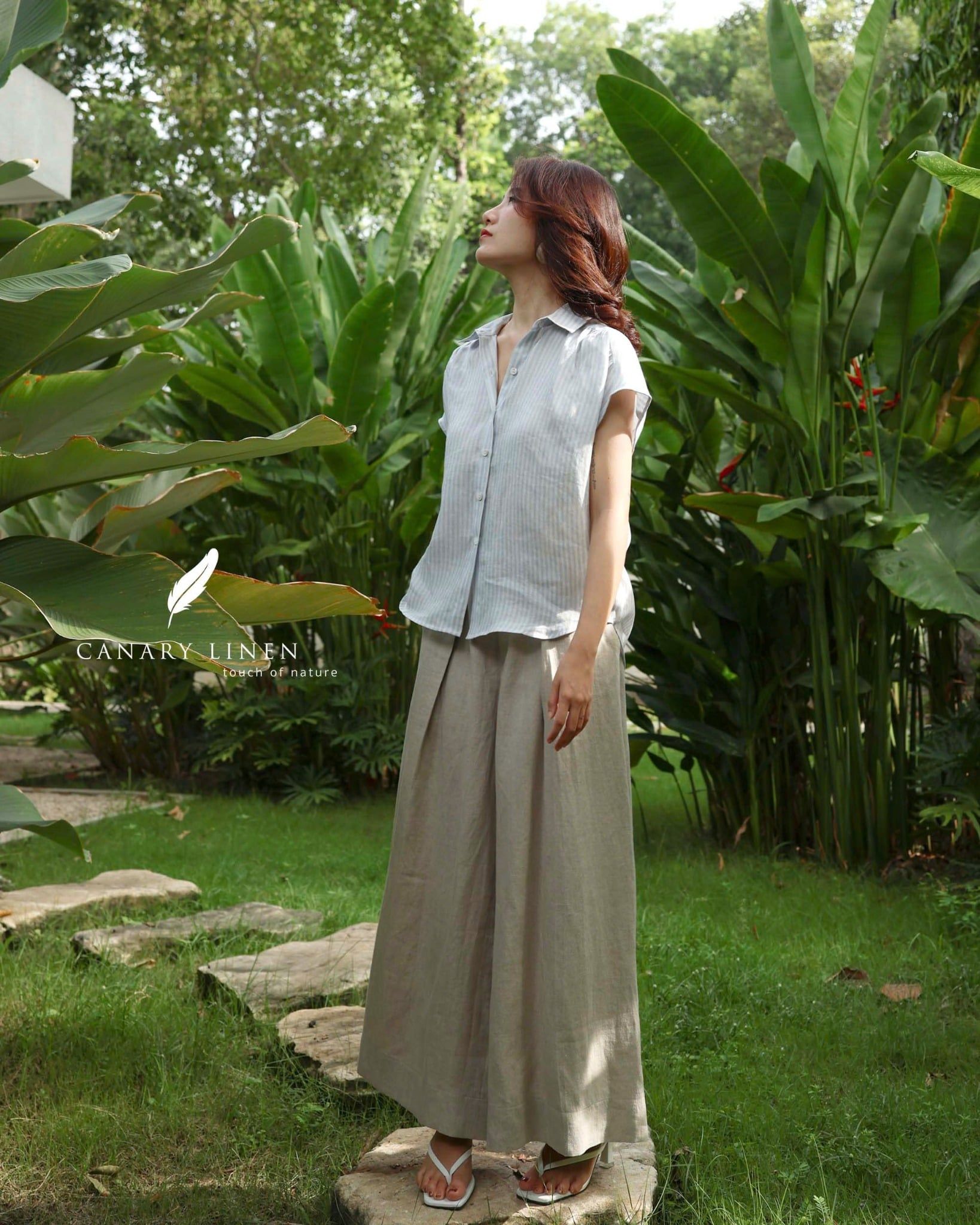  Gathie Shirt - Sọc xanh 