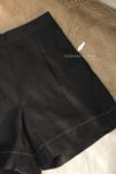  Nami Shorts - Đen thêu viền trắng 