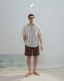  SharpLine Shirt - Sọc hồng xanh 