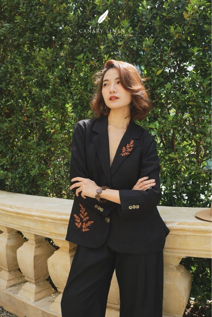  Leafin Blazer - Đen 