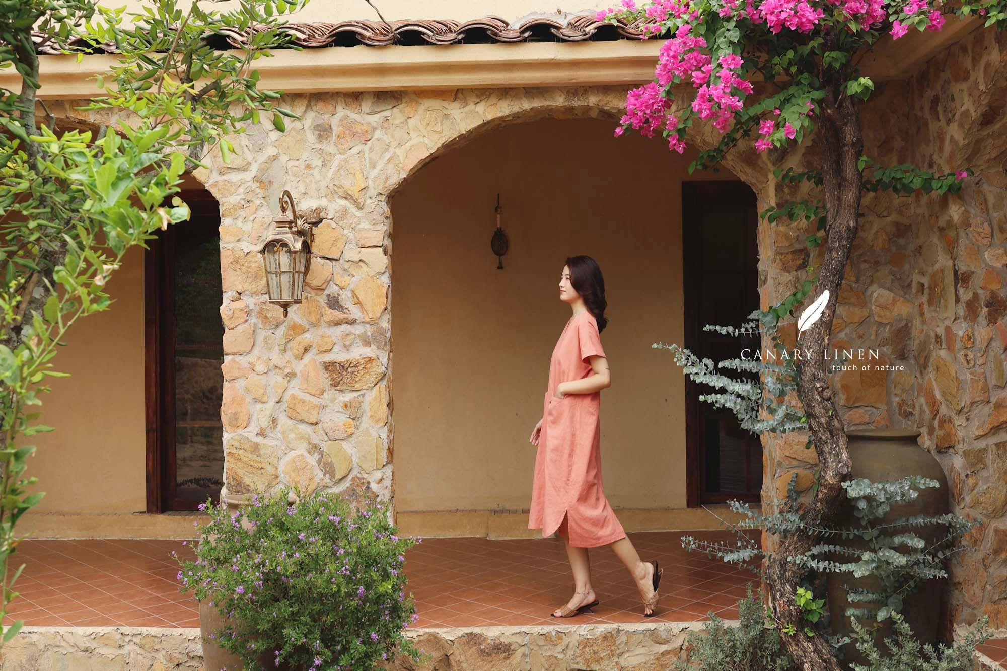  Vella Dress - Hồng cam 