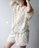  Mira Set - Hoa kem bông tím 