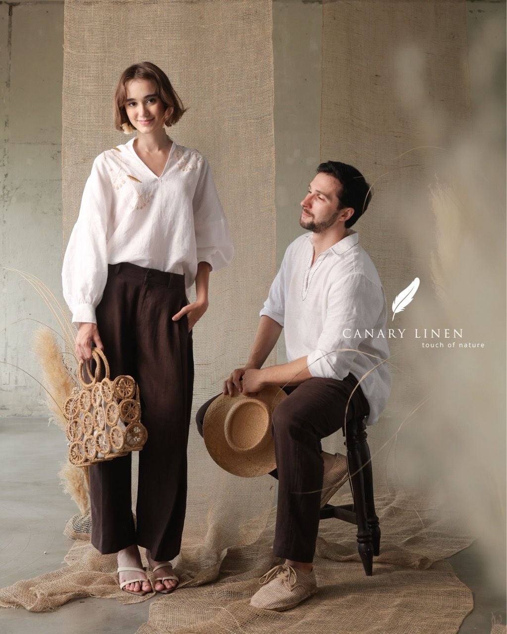  Pleat Pants - Nâu choco 