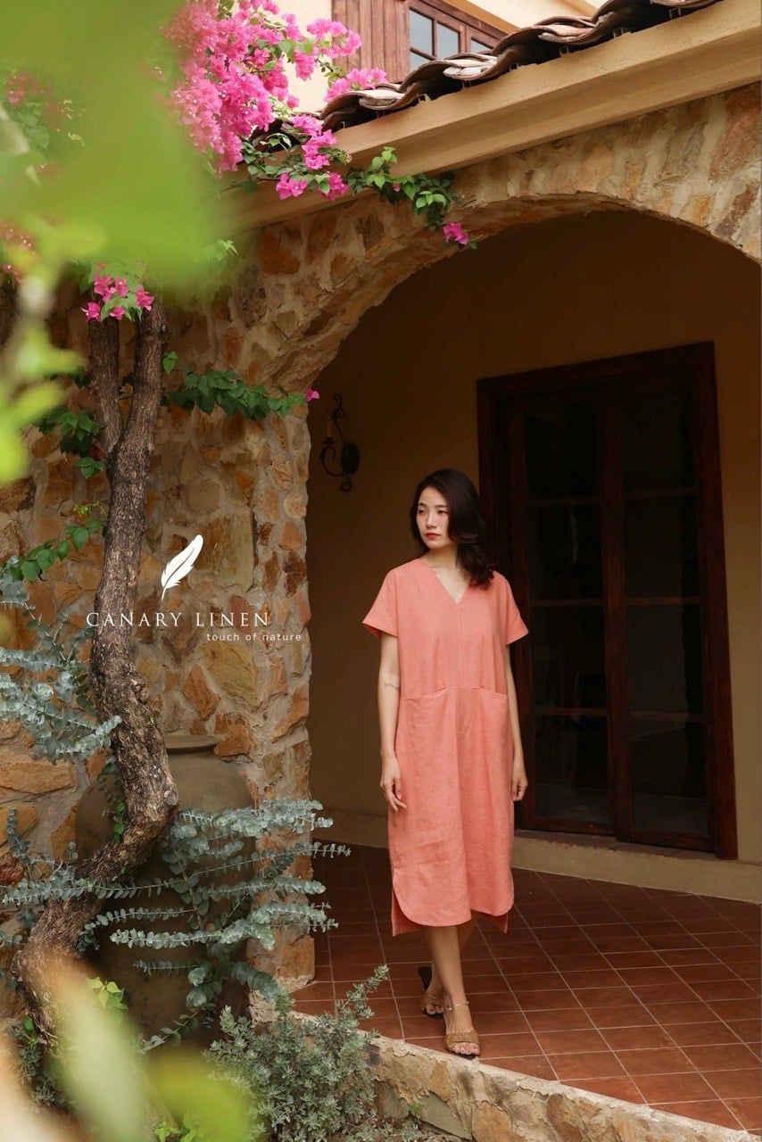  Vella Dress - Hồng cam 