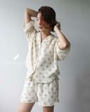  Mira Set - Hoa kem bông tím 