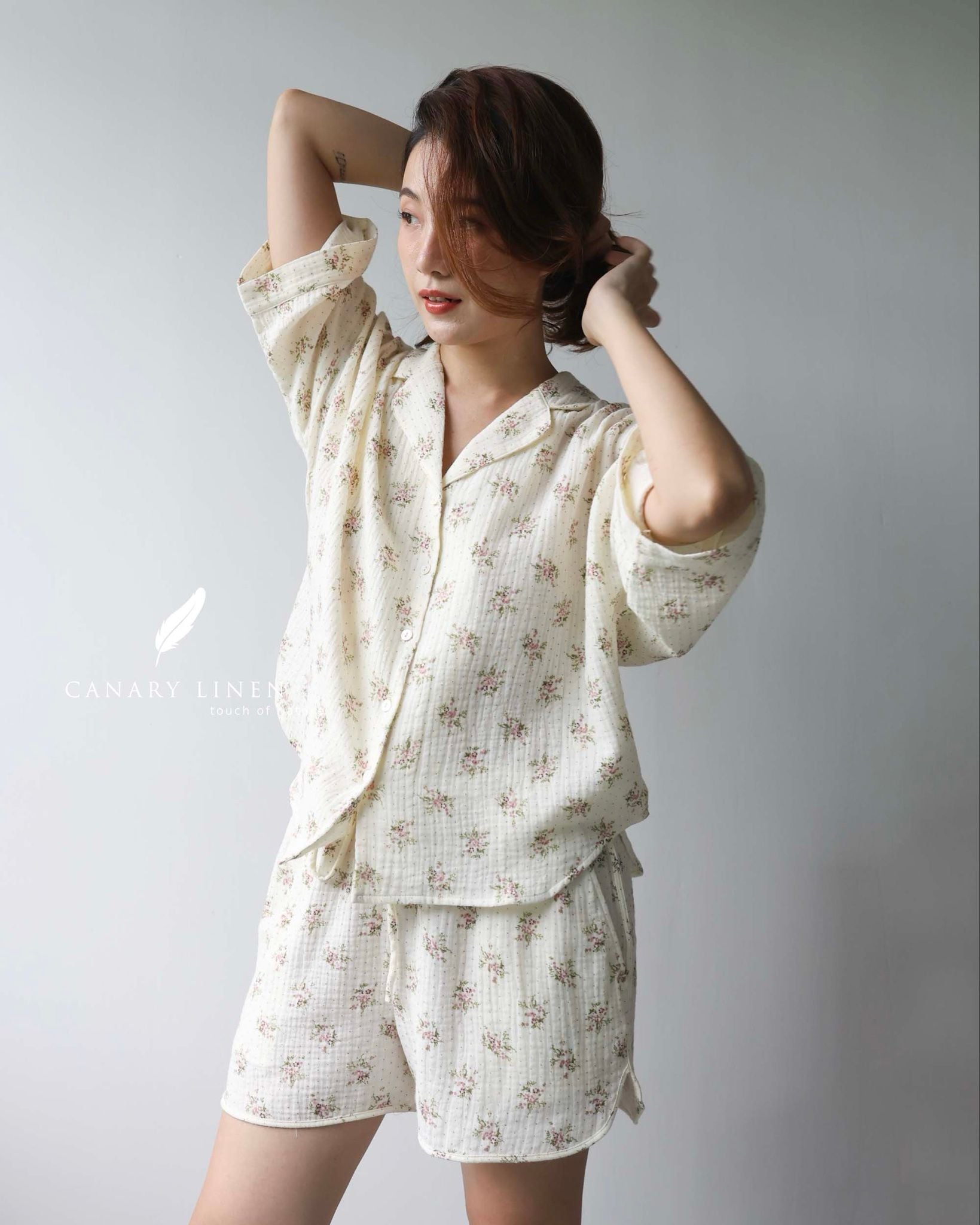  Mira Set - Hoa kem bông tím 