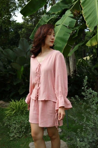  Bowie Set - Hồng dâu 