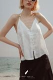  Sway Top - Trắng Linen Cotton 
