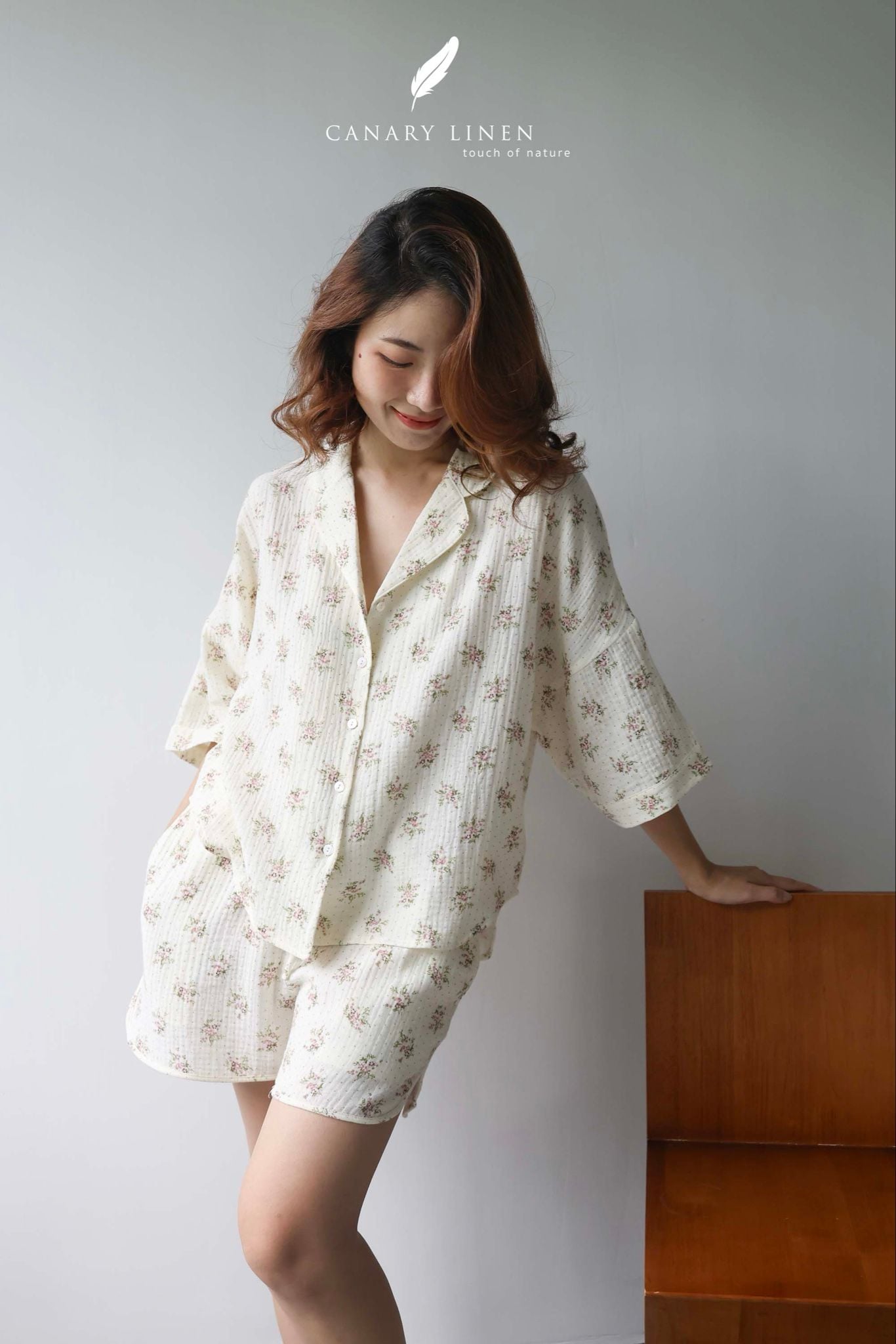  Mira Set - Hoa kem bông tím 