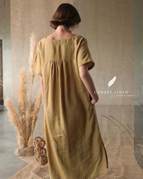  Leafa Dress - Xanh olive 