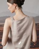  Stem Dress - Kem xám 