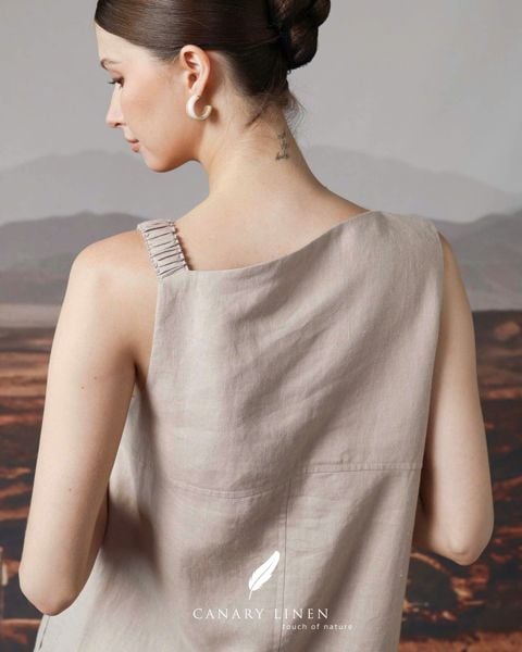  Stem Dress - Kem xám 