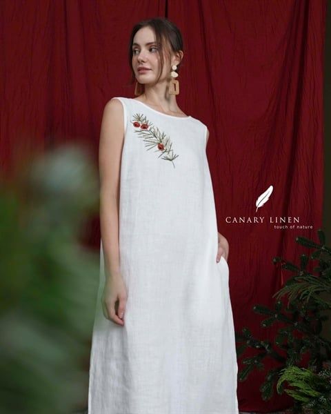  Olyra V Dress - Trắng 