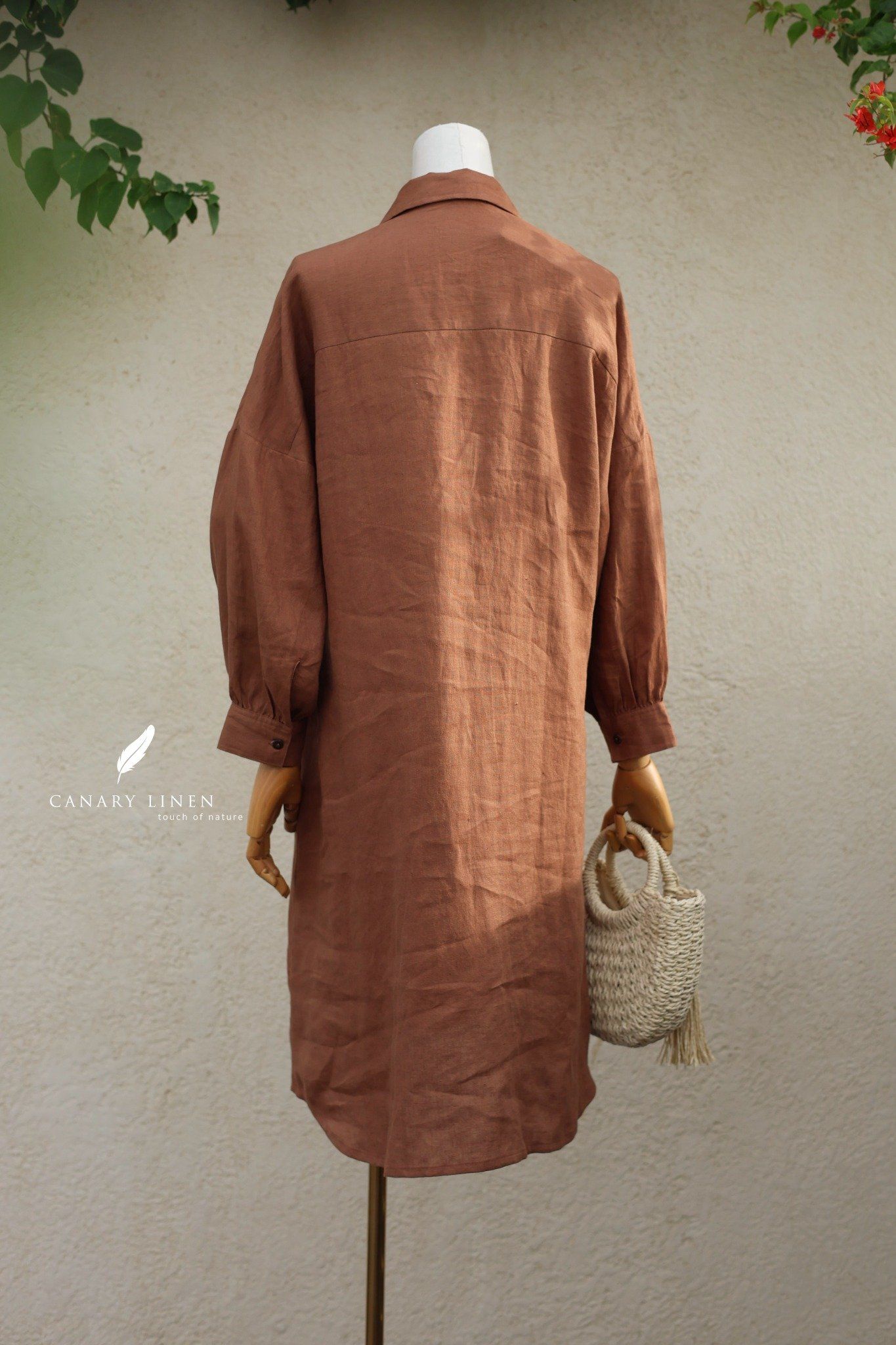  Cinna Dress - Nâu cf 