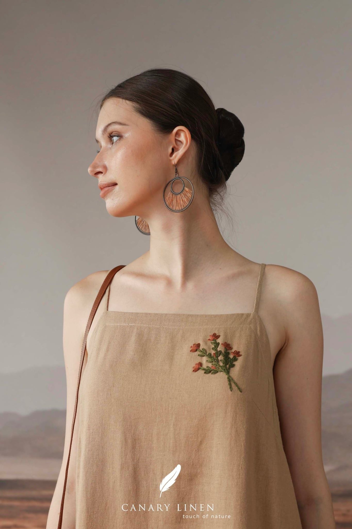  Lavena Dress - Nâu nhạt 