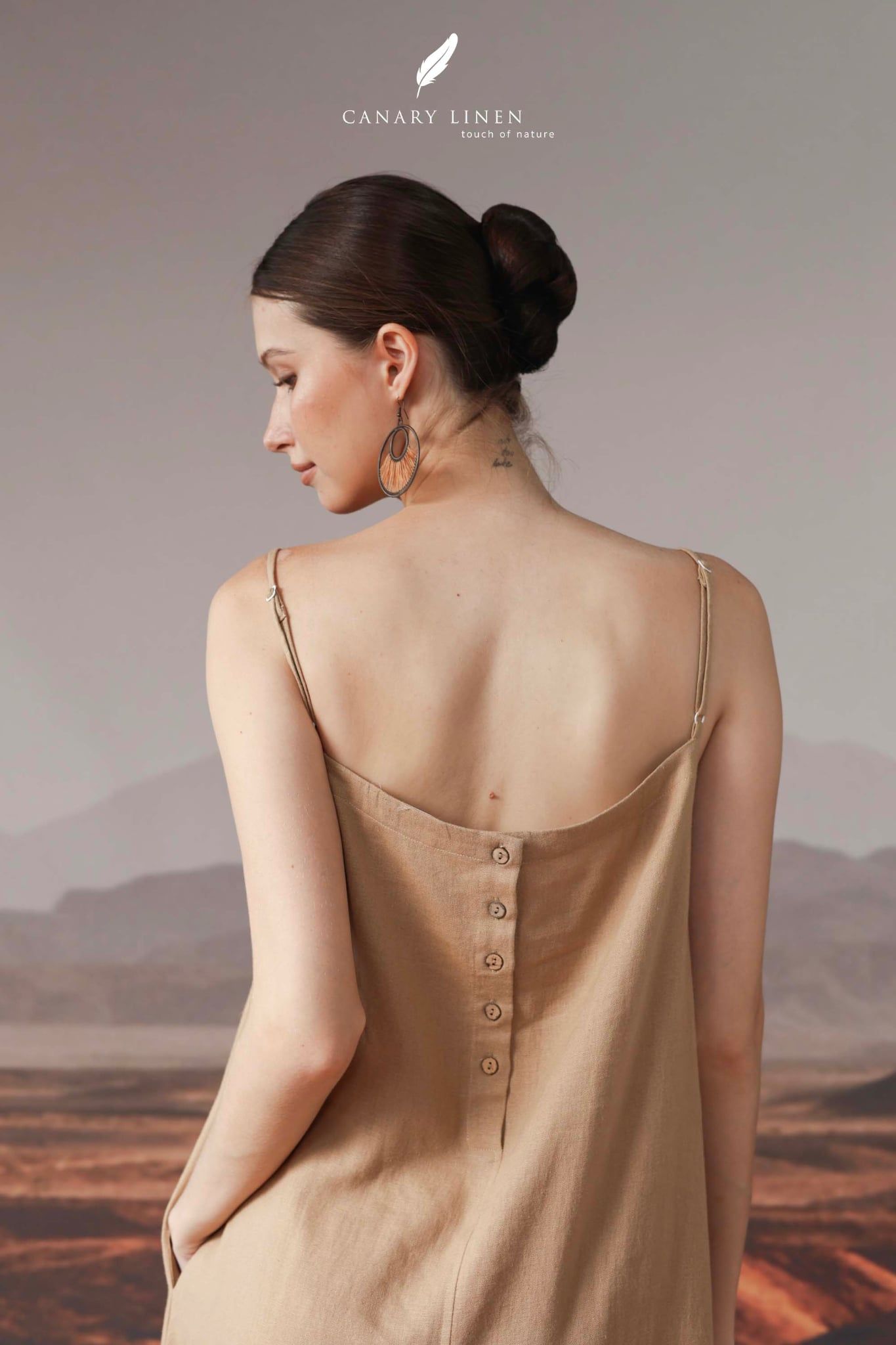  Lavena Dress - Nâu nhạt 