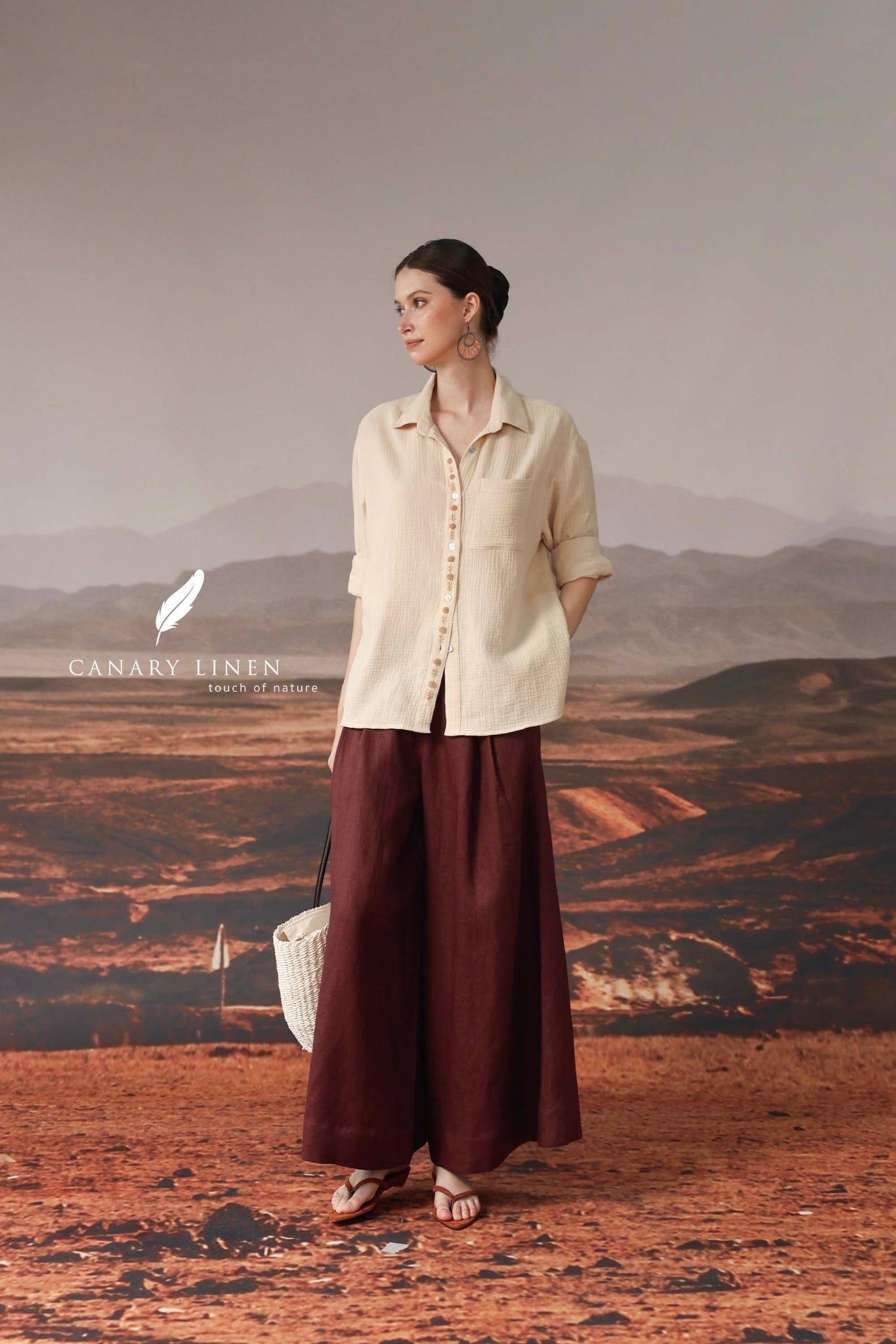  Echic Pants - Đỏ đô 