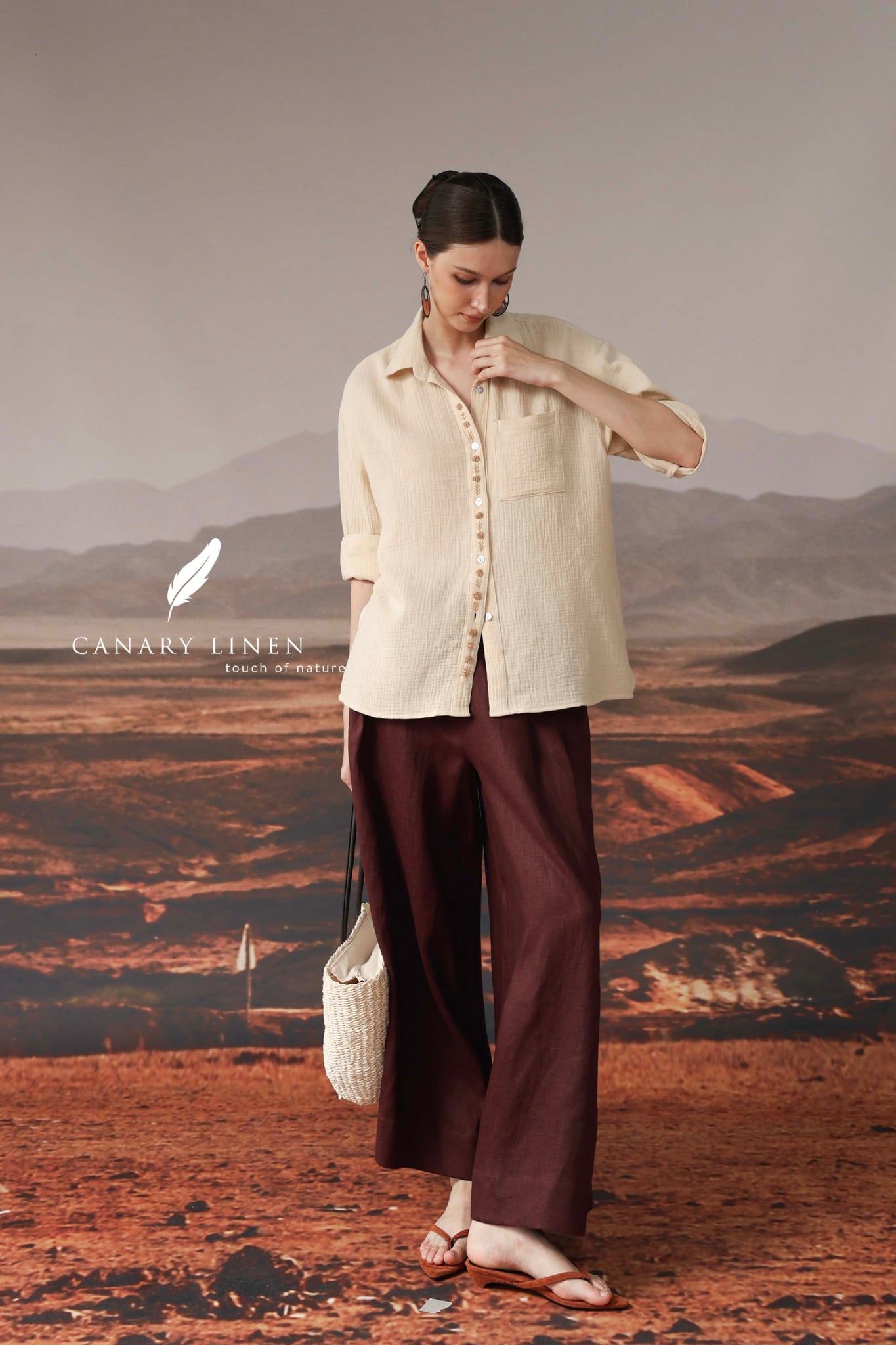  Echic Pants - Đỏ đô 