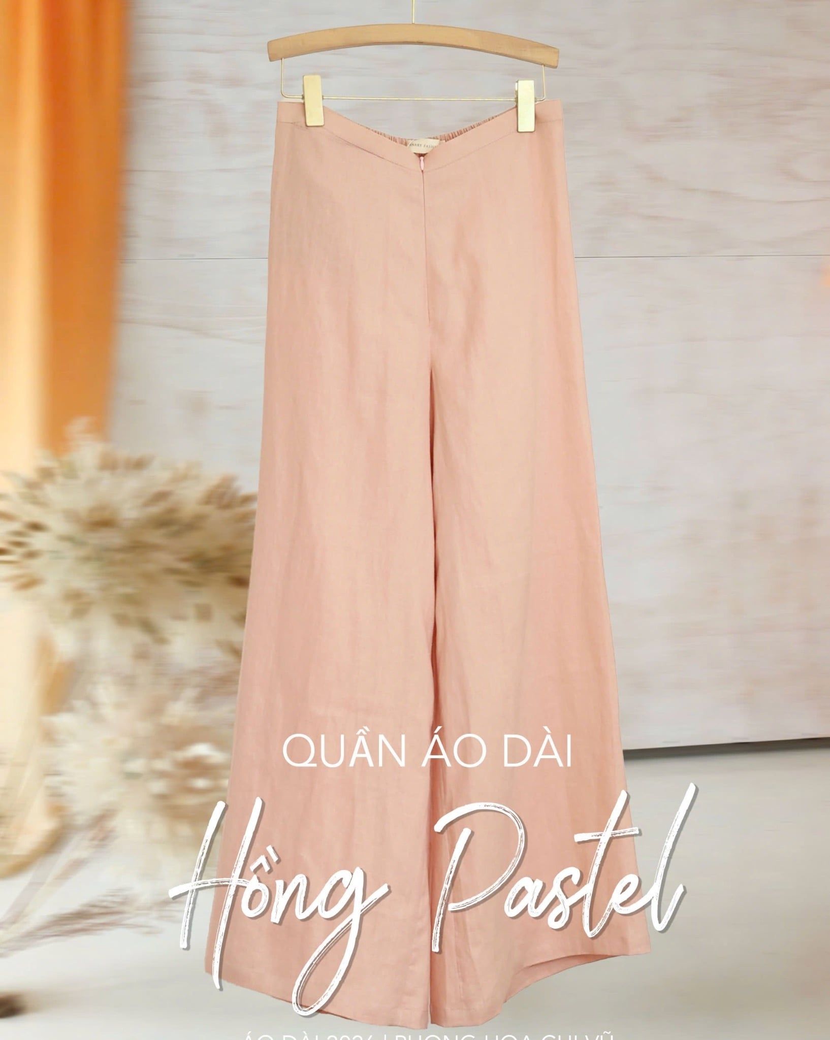  Quần Áo Dài 2026 - Hồng cam 
