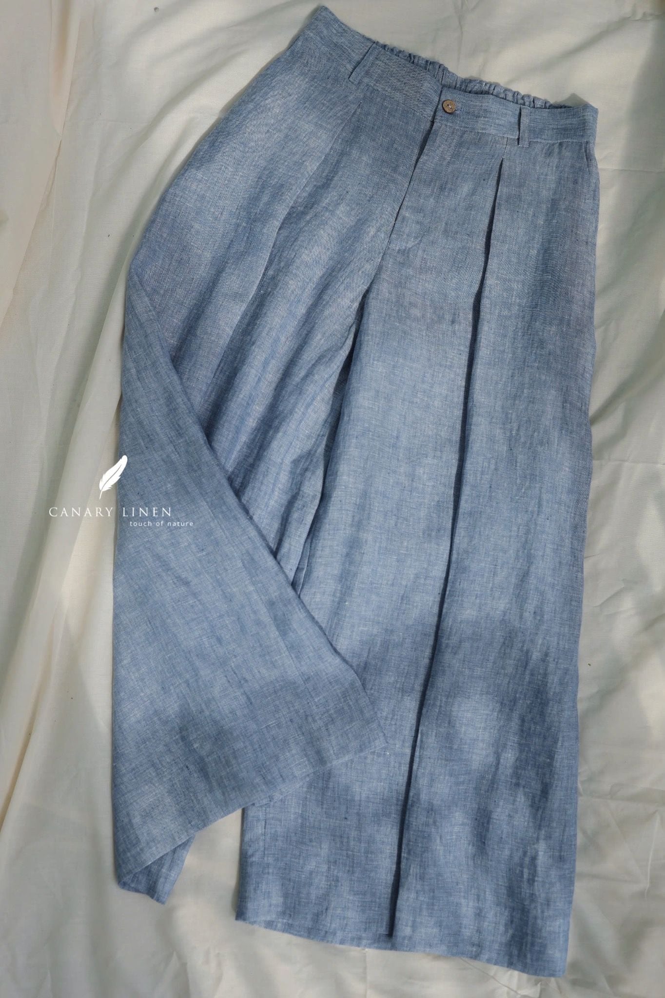  Wide Pants - Xanh nhạt 