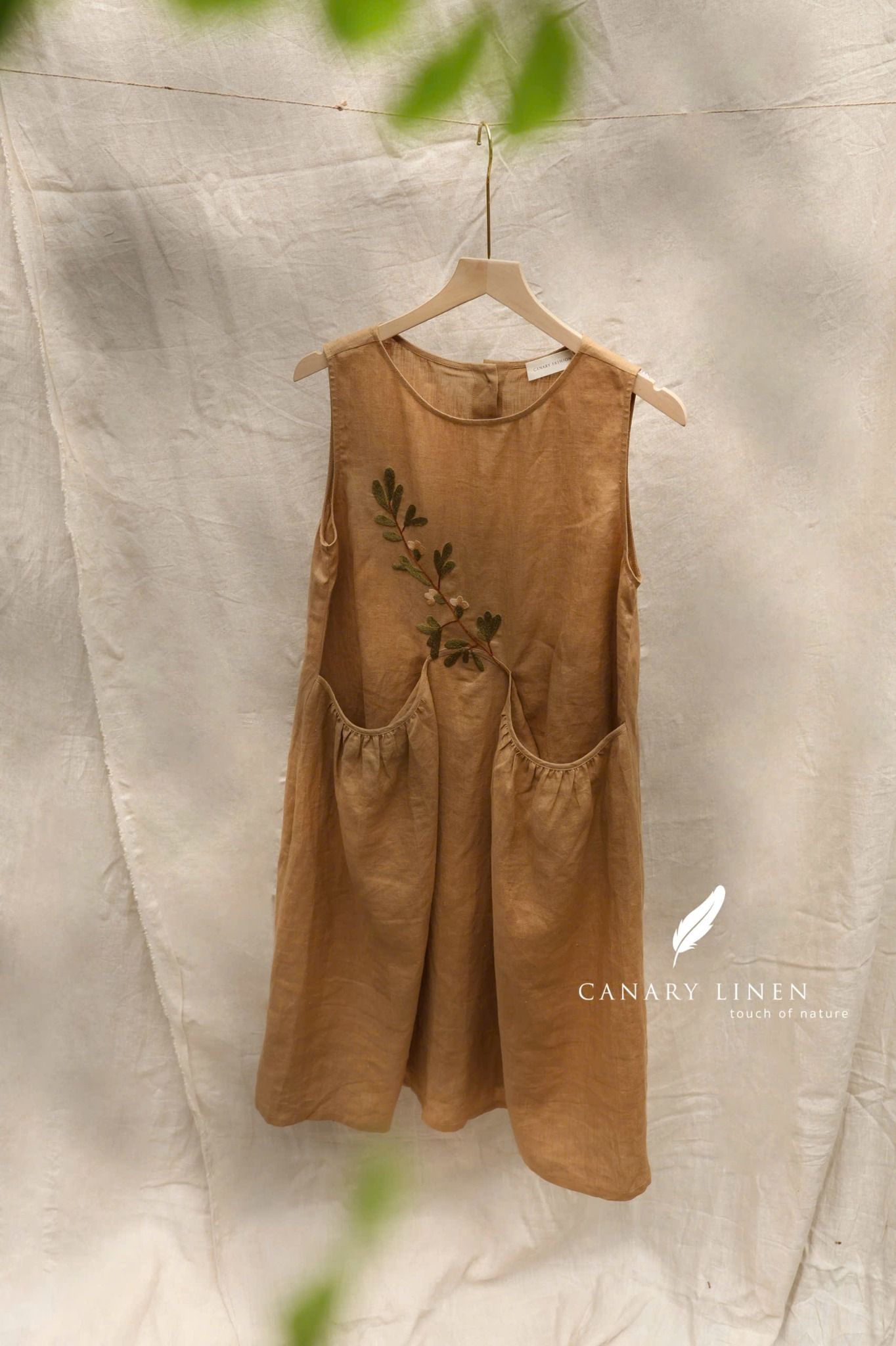 Ivy Dress - Nâu mocha 