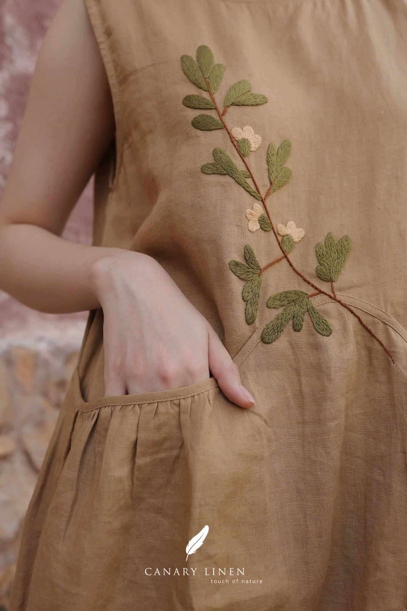  Ivy Dress - Nâu mocha 